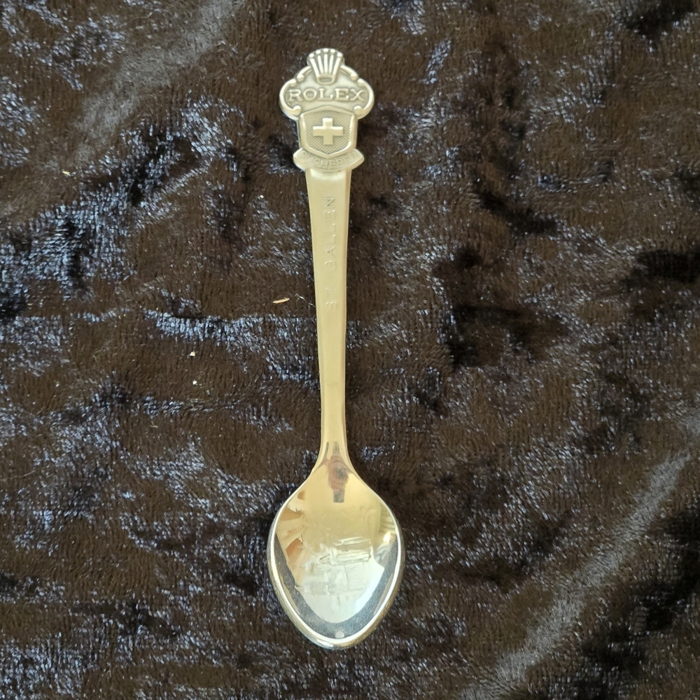 Rolex Bucherer St. Gallen Souvenir Collectible Spoon – Silver-Tone